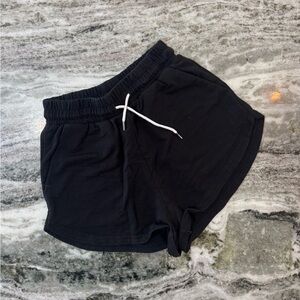 black sweat shorts size small